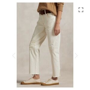 Ralph Lauren Off-White Boyfriend Jeans